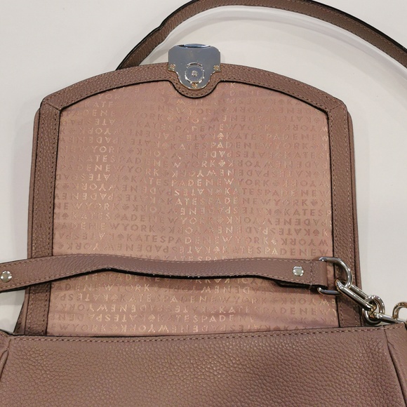 Kate Spade Mauve Crossbody Bag, Mid Sized . - Picture 11 of 15